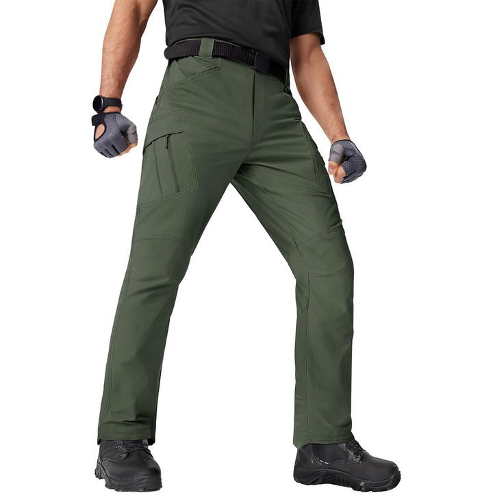 Men's Water Repellent Cargo Military Pants with 8 Pockets - IX9速干裤D