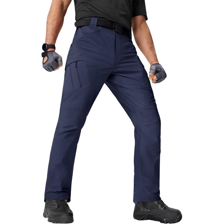 Men's Water Repellent Cargo Military Pants with 8 Pockets - IX9速干裤D