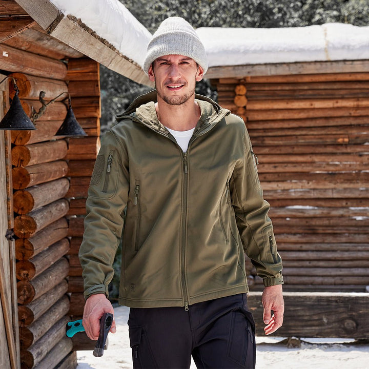 Men's Water Resistant Windbreaker Tactical Soft Shell Coat - Fall Winter 2022