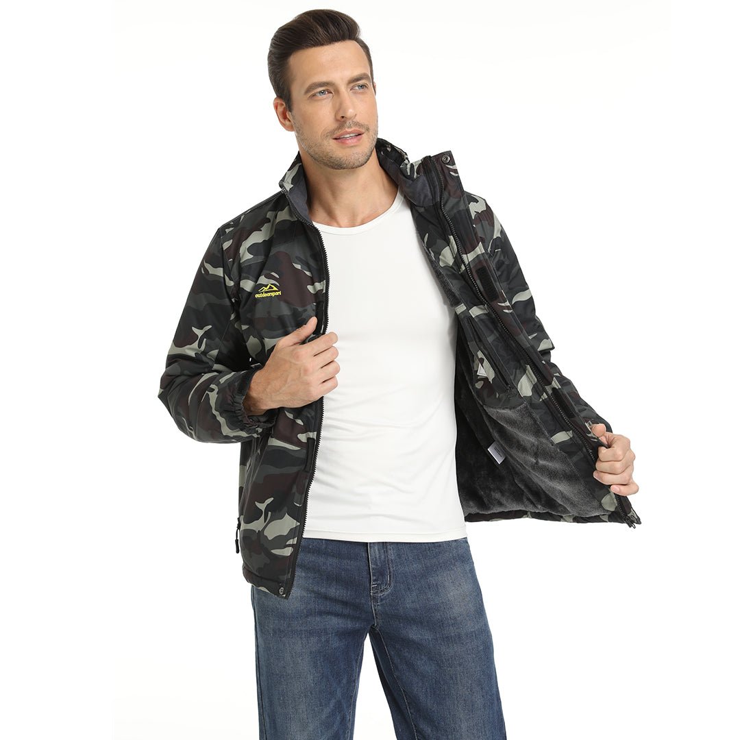 TACVASEN Royal Blue Insulated Fleece Lined Winter Snow Jacket