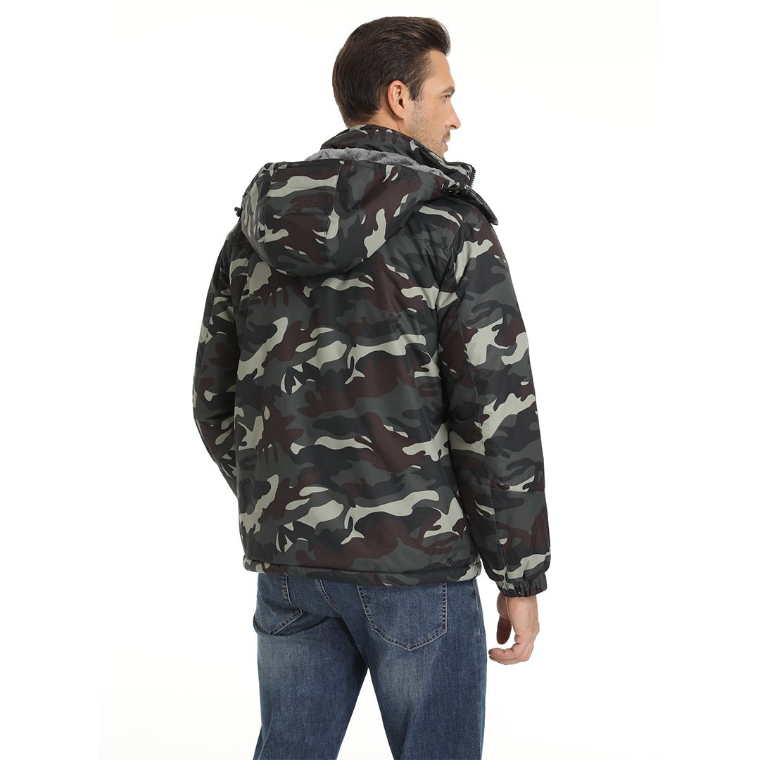 TACVASEN Royal Blue Insulated Fleece Lined Winter Snow Jacket