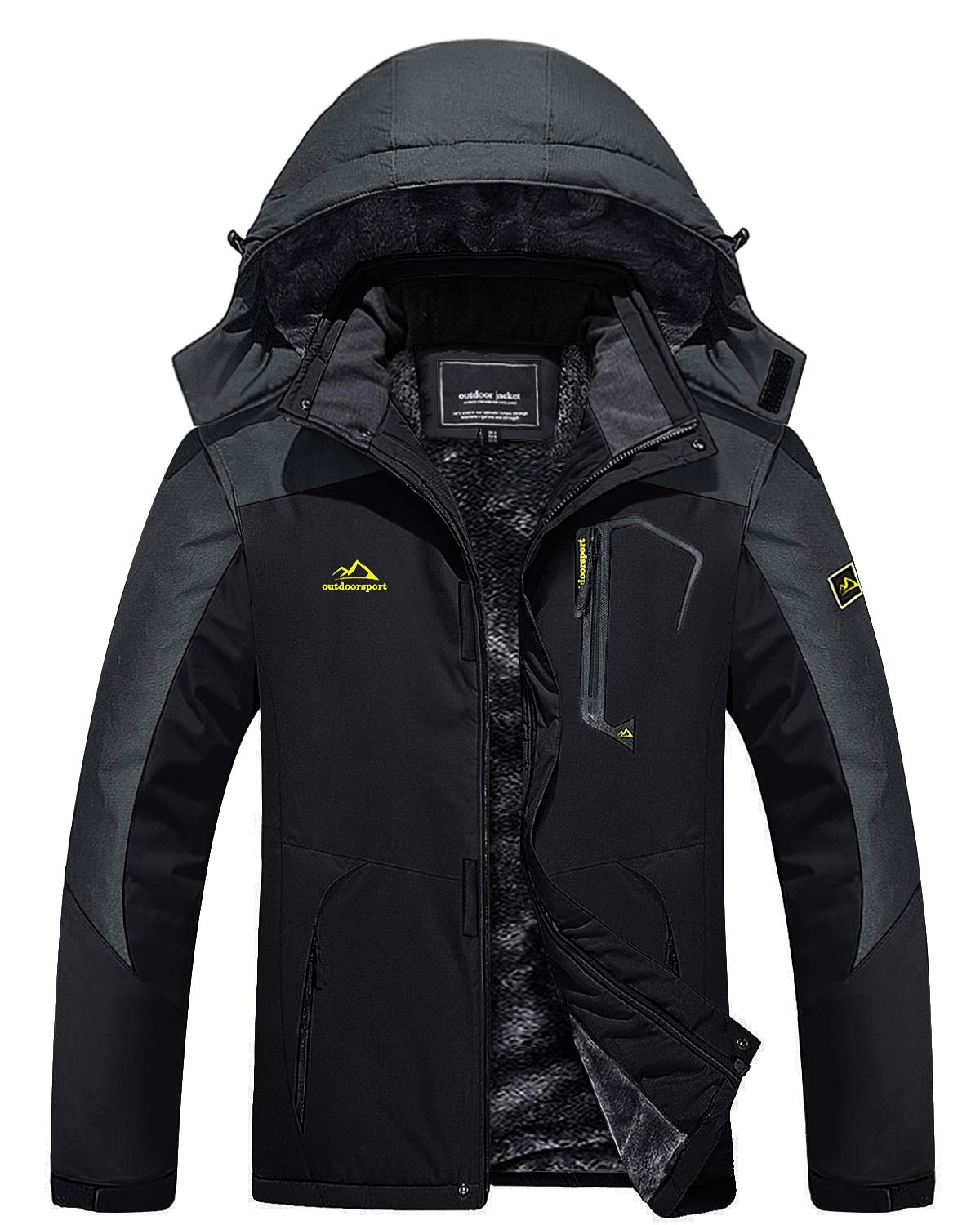 TACVASEN Royal Blue Insulated Fleece Lined Winter Snow Jacket