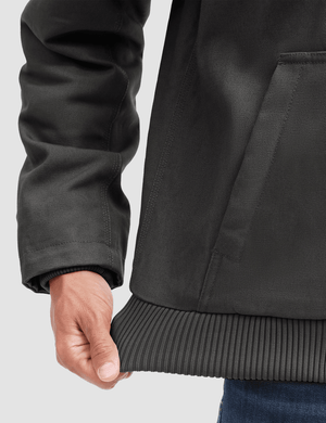 TACVASEN Dark Grey Men's Waterproof Sherpa Lined Work Jacket