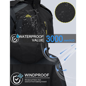 TACVASEN Sapphire Blue Insulated Fleece Lined Winter Ski Jacket