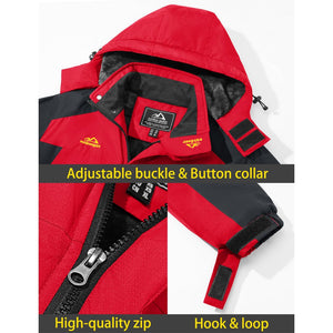 TACVASEN Sapphire Blue Insulated Fleece Lined Winter Ski Jacket