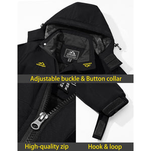 TACVASEN Sapphire Blue Insulated Fleece Lined Winter Ski Jacket