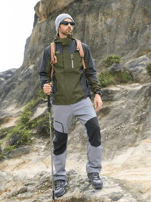 TACVASEN Army Green Men's Windproof Water Resistant Rain Jacket