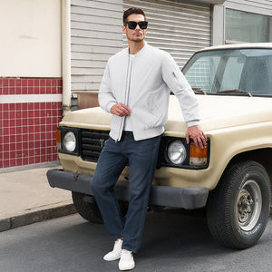 Men's Winter Bomber Jacket Thermal Warm Padded Windbreaker - google_men_lightweight_jacket