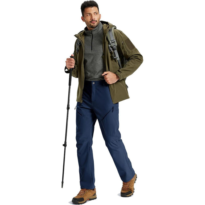 Men's Winter Fleece Lined Waterproof Hiking Pants - AB25M3299
