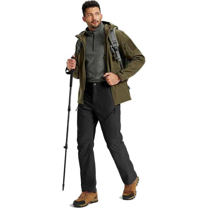 Men's Winter Fleece Lined Waterproof Hiking Pants - AB25M3299