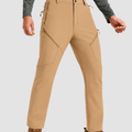 TACVASEN Sand Men's Winter Fleece Lined Waterproof Hiking Pants