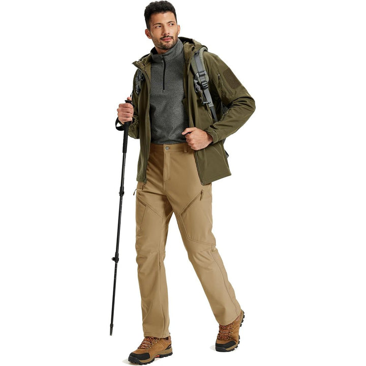 Men's Winter Fleece Lined Waterproof Hiking Pants - AB25M3299
