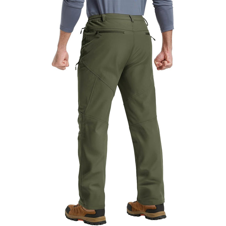 Men's Winter Fleece Lined Waterproof Hiking Pants - AB25M3299