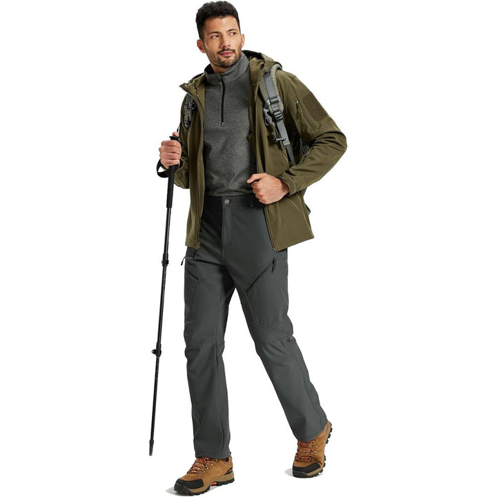 Men's Winter Fleece Lined Waterproof Hiking Pants - AB25M3299