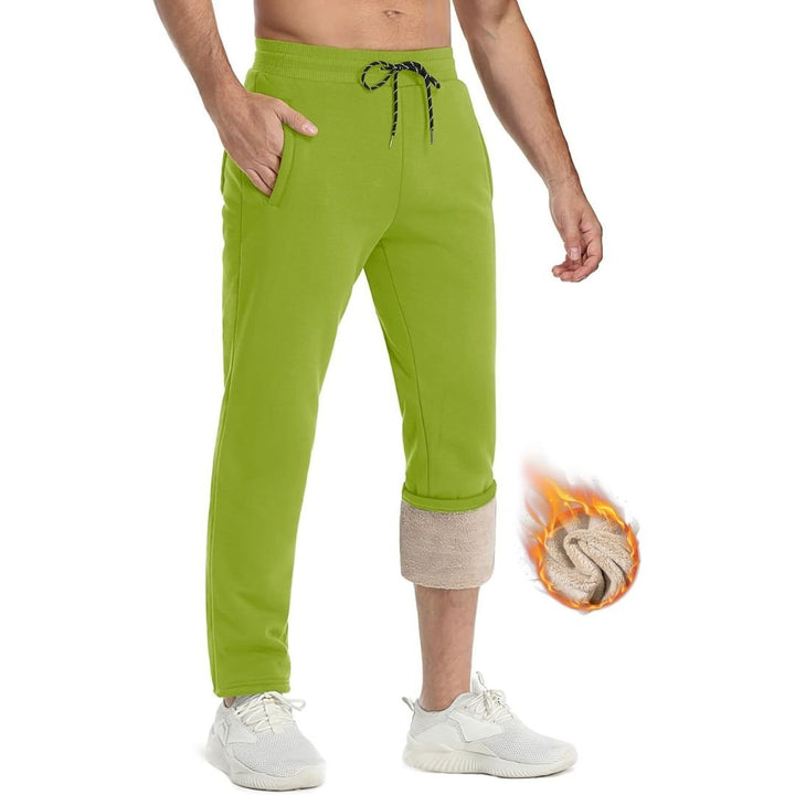Men's Winter Fleece Sherpa Lined Sweatpants Thicken Warm Jogger Pants - Fall Winter 2022