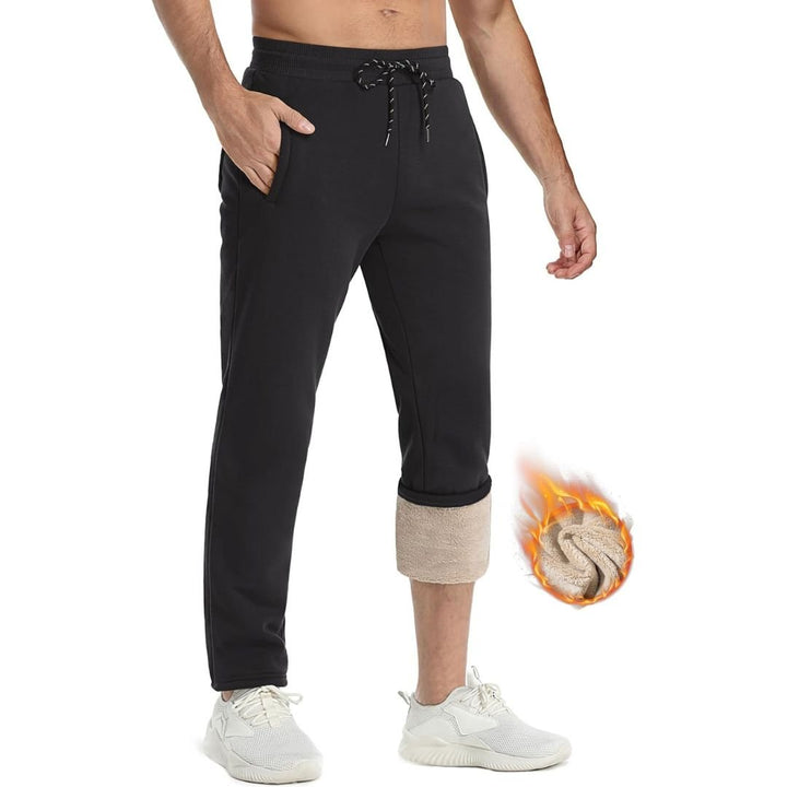 Men's Winter Fleece Sherpa Lined Sweatpants Thicken Warm Jogger Pants - Fall Winter 2022