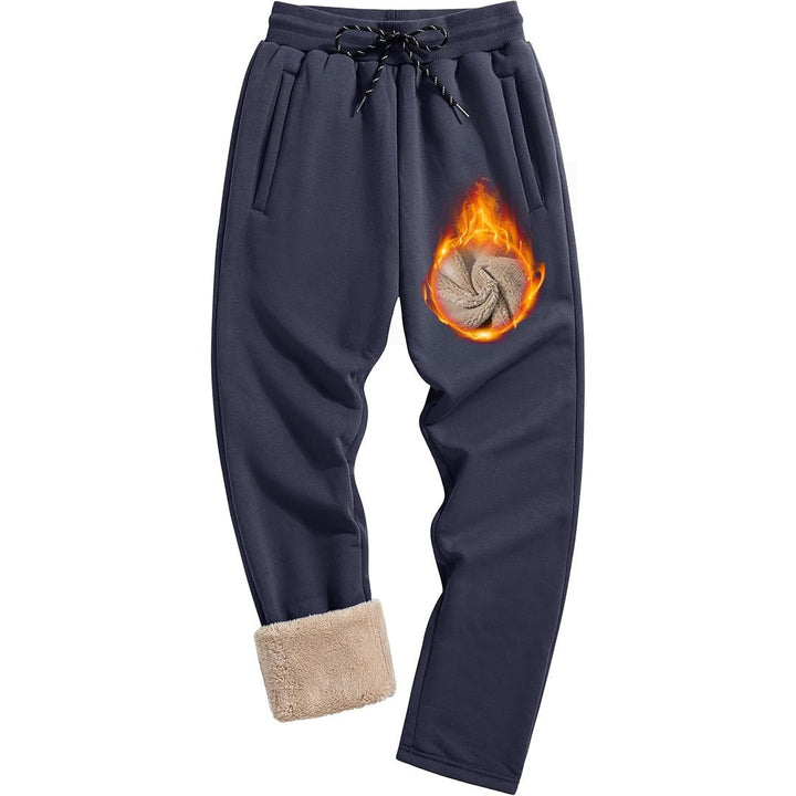 Men's Winter Fleece Sherpa Lined Sweatpants Thicken Warm Jogger Pants - Fall Winter 2022