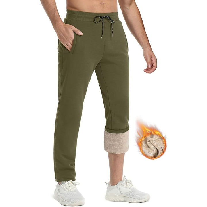 Men's Winter Fleece Sherpa Lined Sweatpants Thicken Warm Jogger Pants - Fall Winter 2022