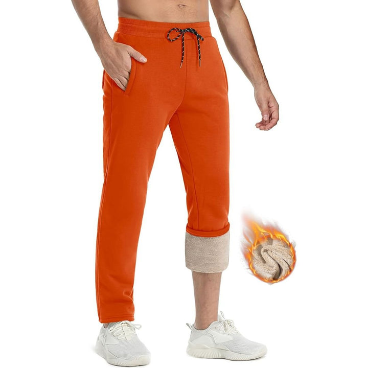 Men's Winter Fleece Sherpa Lined Sweatpants Thicken Warm Jogger Pants - Fall Winter 2022