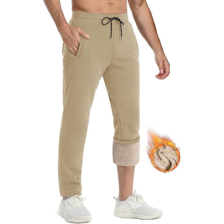Men's Winter Fleece Sherpa Lined Sweatpants Thicken Warm Jogger Pants - Fall Winter 2022