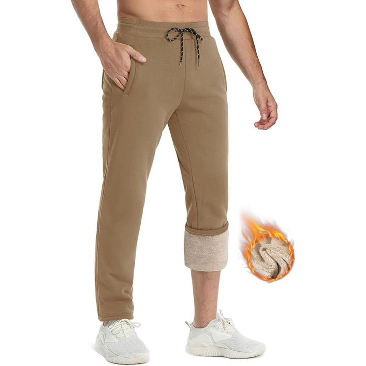 Men's Winter Fleece Sherpa Lined Sweatpants Thicken Warm Jogger Pants - Fall Winter 2022