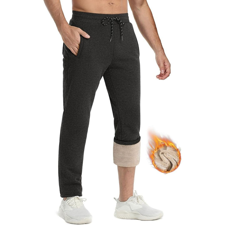 Men's Winter Fleece Sherpa Lined Sweatpants Thicken Warm Jogger Pants - Fall Winter 2022