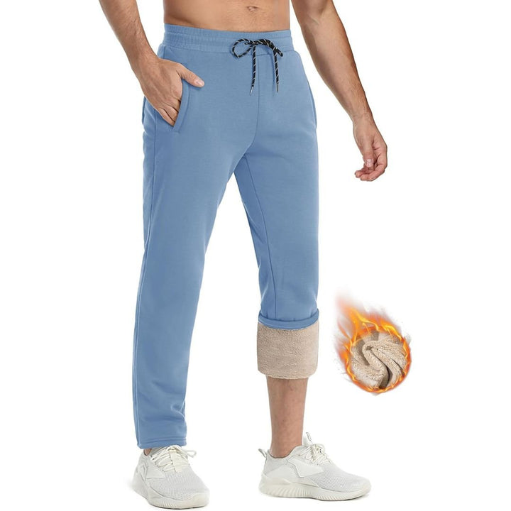 Men's Winter Fleece Sherpa Lined Sweatpants Thicken Warm Jogger Pants - Fall Winter 2022