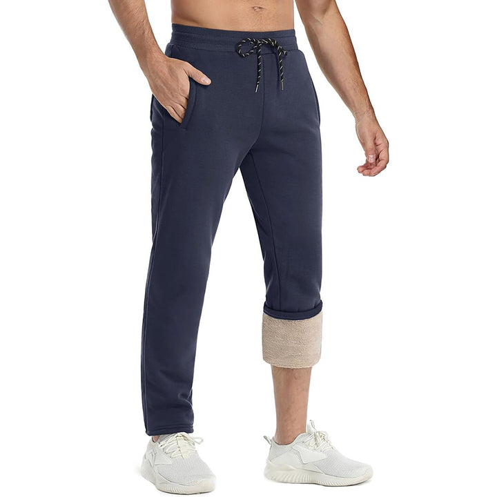 Men's Winter Fleece Sherpa Lined Sweatpants Thicken Warm Jogger Pants - Fall Winter 2022