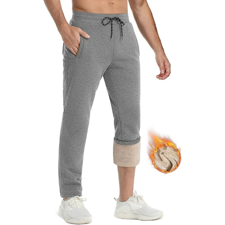 Men's Winter Fleece Sherpa Lined Sweatpants Thicken Warm Jogger Pants - Fall Winter 2022