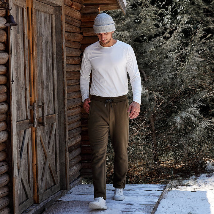 Men's Winter Fleece Sherpa Lined Sweatpants Thicken Warm Jogger Pants - Fall Winter 2022