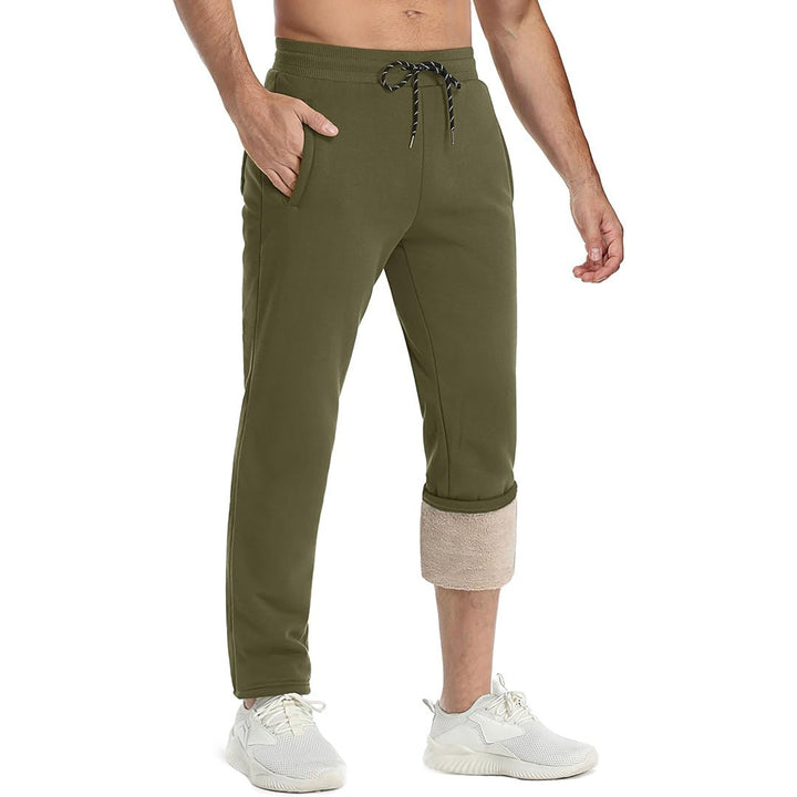 Men's Winter Fleece Sherpa Lined Sweatpants Thicken Warm Jogger Pants - Fall Winter 2022