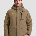 TACVASEN Coffee Men's Winter Ski Snowboard Waterproof Fleece Jacket