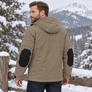 TACVASEN Coffee Men's Winter Waterproof Ski Jacket With 7 Pockets