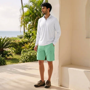TACVASEN Mint Green Quick Dry Hiking Cargo Shorts