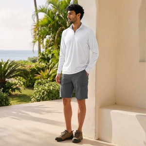 TACVASEN Dark Grey Quick Dry Hiking Cargo Shorts