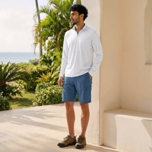TACVASEN Blue Grey Quick Dry Hiking Cargo Shorts