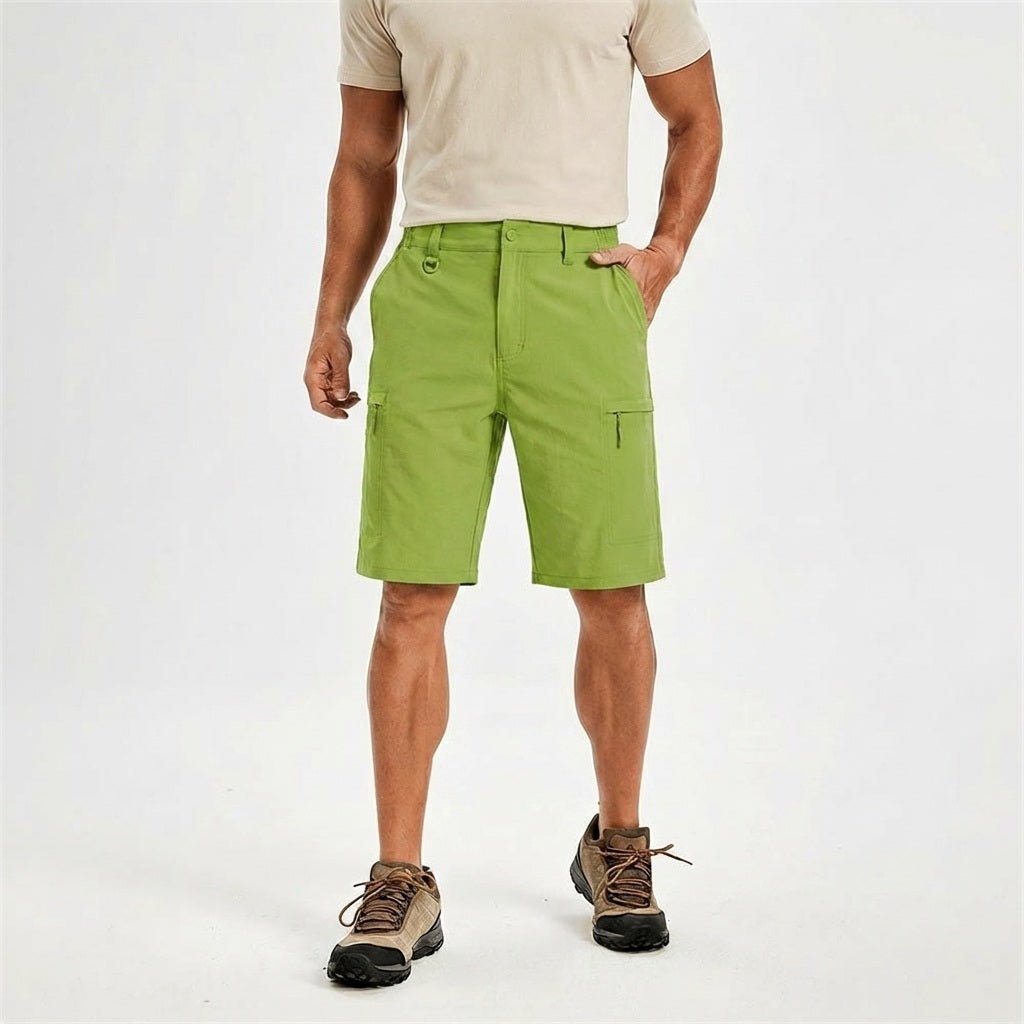 TACVASEN Green Quick Dry Hiking Cargo Shorts