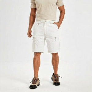 TACVASEN White Quick Dry Hiking Cargo Shorts