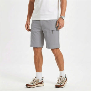 TACVASEN Light Grey Quick Dry Hiking Cargo Shorts