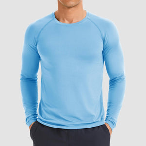 TACVASEN Sky Blue UPF 50+ Lightweight Quick Dry Outdoor Tee