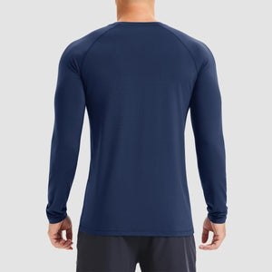 TACVASEN Blue gray UPF 50+ Lightweight Quick Dry Outdoor Tee