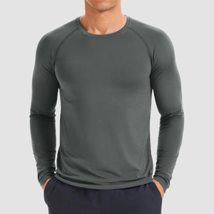 TACVASEN Dark gray UPF 50+ Lightweight Quick Dry Outdoor Tee