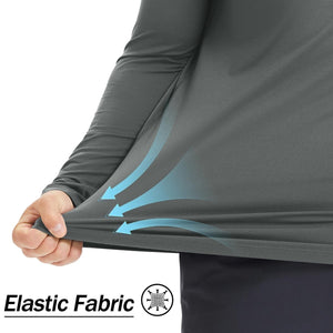 TACVASEN Dark gray UPF 50+ Lightweight Quick Dry Outdoor Tee