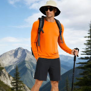 TACVASEN Blue gray UPF 50+ Lightweight Quick Dry Outdoor Tee
