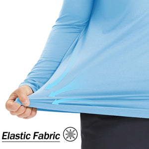TACVASEN Light gray UPF 50+ Lightweight Quick Dry Outdoor Tee
