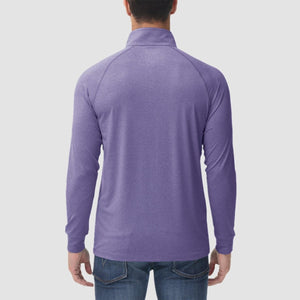 TACVASEN Violet UPF 50+ Sun Protection Quarter Zip Long Sleeve Shirt