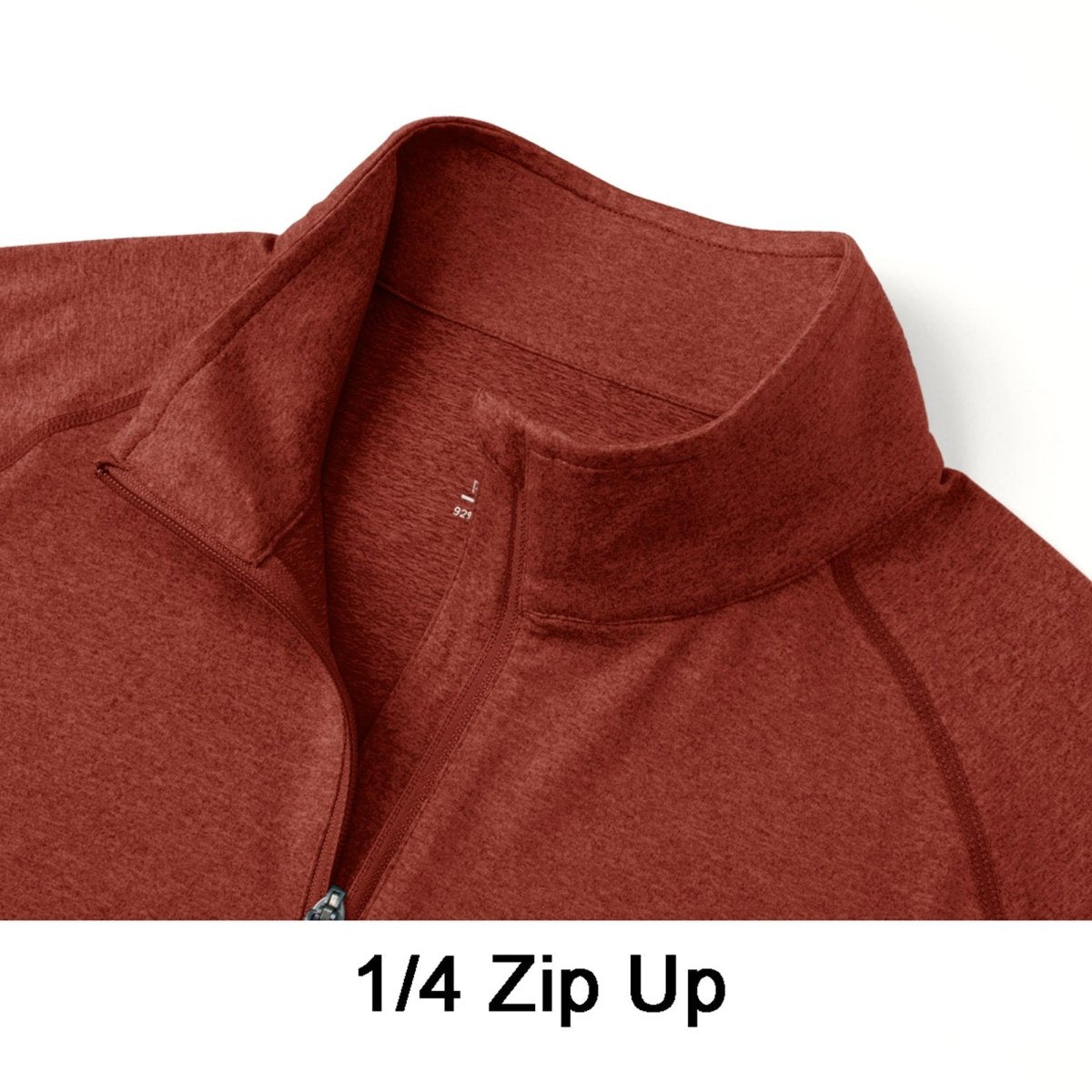TACVASEN Dark orange UPF 50+ Sun Protection Quarter Zip Long Sleeve Shirt