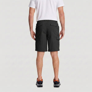 TACVASEN Black Utility Cargo Shorts Cotton Blend