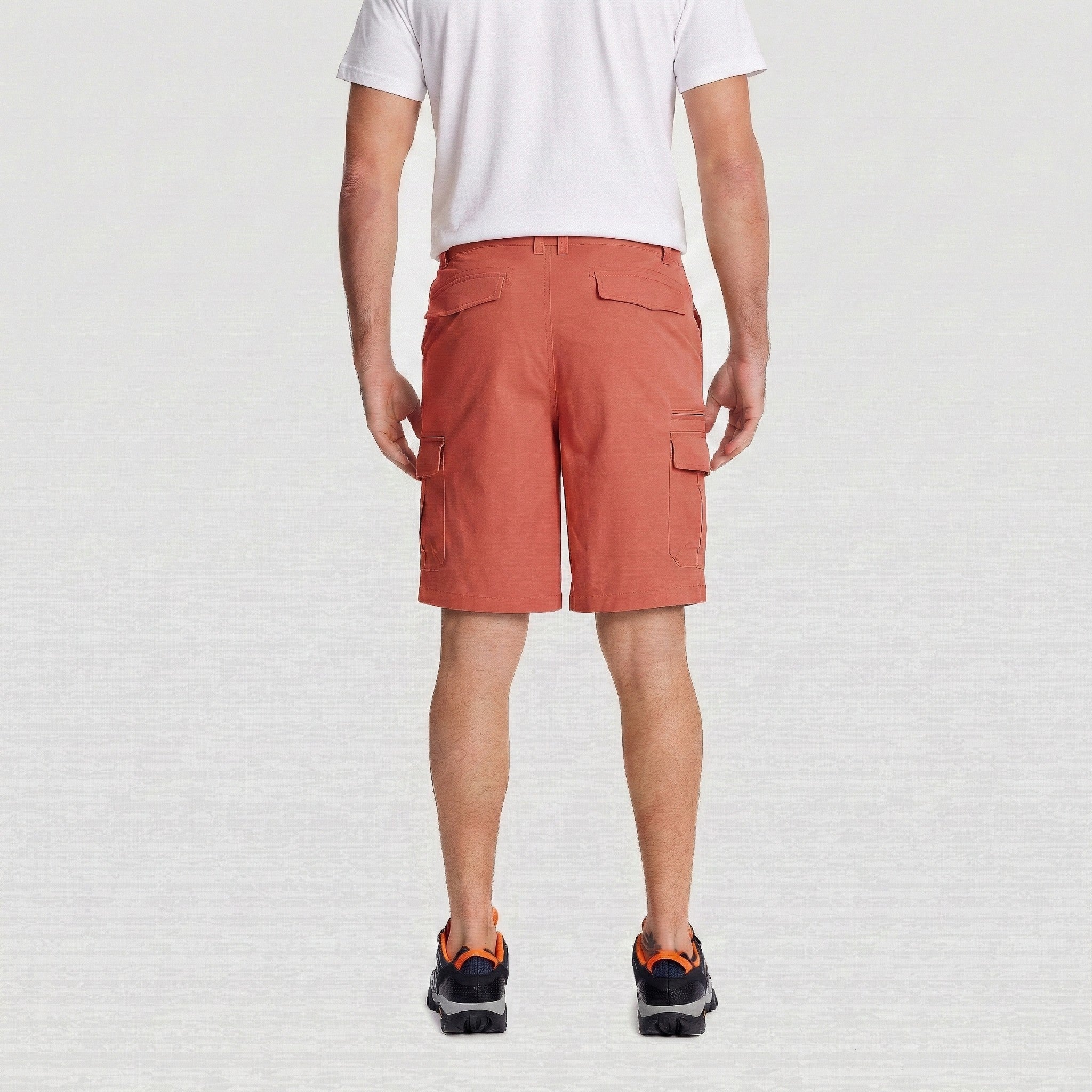 TACVASEN Navy Utility Cargo Shorts Cotton Blend