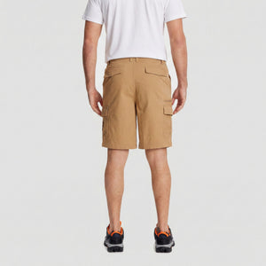 TACVASEN Khaki Utility Cargo Shorts Cotton Blend